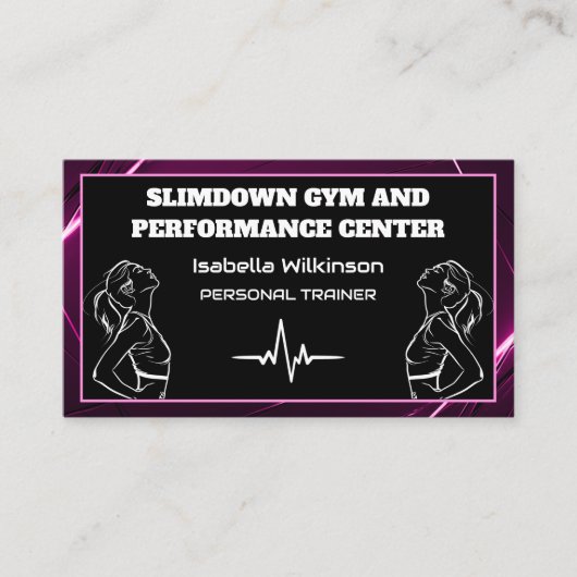 ジムパーソナルトレーナートレーニングパフォーマンスセンター 名刺 (正面)
