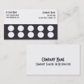 ジムビジネスカード10クラスパスカード ロイヤリティカード (正面/裏面)