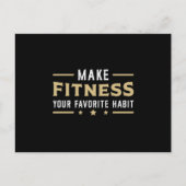 ジムフィットネスダンストレーニングスポーツ踊りギフトアイディア ポストカード (正面)