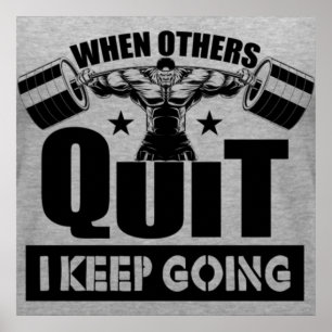 ジムフィットネストレーニングモチベーション引用文 ポスター