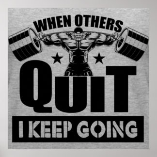 ジムフィットネストレーニングモチベーション引用文 ポスター