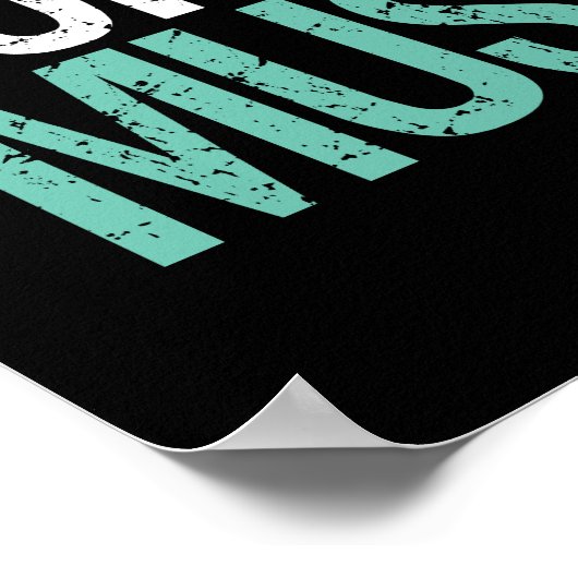 ジムフィットネストレーニング筋肉のために喧騒する必要がある ポスター (角)