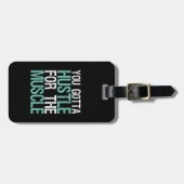 ジムフィットネストレーニング筋肉のために喧騒する必要がある ラゲッジタグ (正面横)