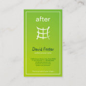 ジムフィットネス体認定パーソナルコーチトレーナー 名刺 (裏面)