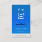 ジムフィットネス体認定パーソナルコーチトレーナー 名刺 (裏面)