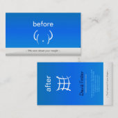 ジムフィットネス体認定パーソナルコーチトレーナー 名刺 (正面/裏面)