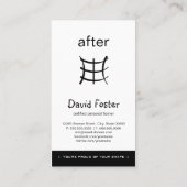 ジムフィットネス前後パーソナルトレーナー 名刺 (裏面)