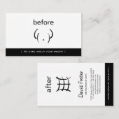 ジムフィットネス前後パーソナルトレーナー 名刺 (正面/裏面)