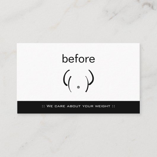 ジムフィットネス前後パーソナルトレーナー 名刺 (正面)