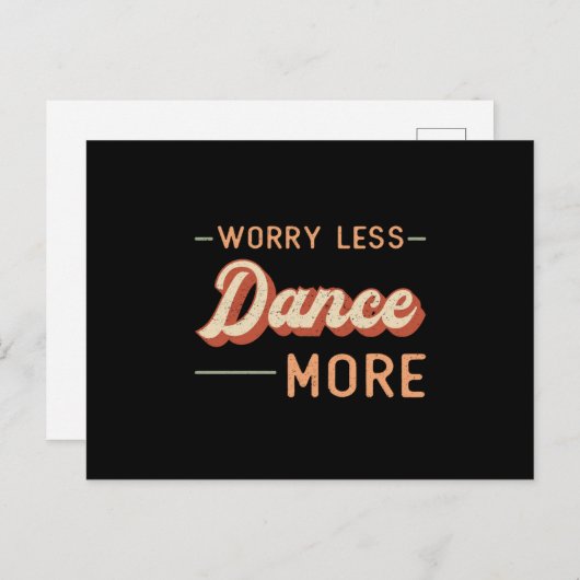 ジムフィットネス踊りダンストレーニングスポーツギフトアイディア ポストカード (正面/裏面)