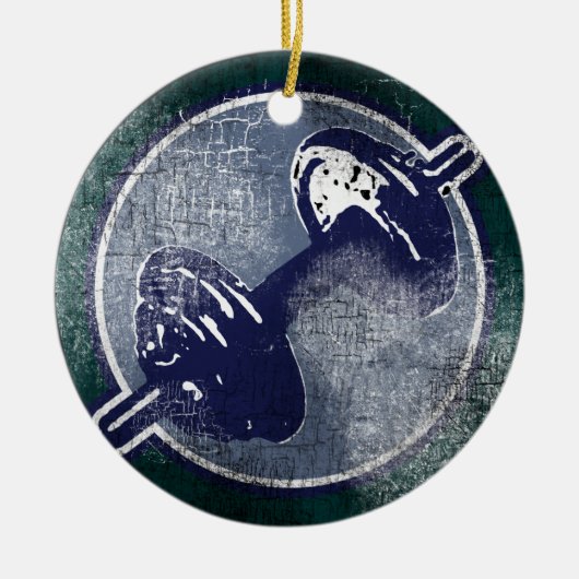 ジムフィットネス重量 セラミックオーナメント (正面)