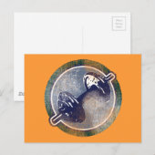 ジムフィットネス重量 ポストカード (正面/裏面)