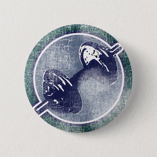 ジムフィットネス重量 缶バッジ (正面)