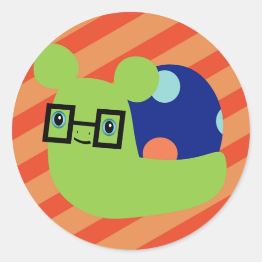 「ジムボブ」ステッカー ラウンドシール (正面)