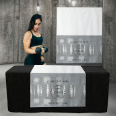 ジムポップ・アートのアップショップテーブルランナーのサインビジネスロゴ タペストリー