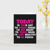 ジムモチベーショントレーニング引用文やる気を起こさせるフィットネス カード (黄色い花)