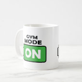 ジムモード意欲を起こオンコーヒーラバーマグギフト コーヒーマグカップ (正面左)