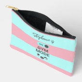 ジムモード ピンクブルー 名入れ アクセサリーポーチ (見開き)
