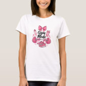 ジムモード 楽しい女の子 スポーツ Tシャツ (正面)
