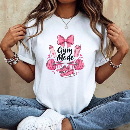 ジムモード 楽しい女の子 スポーツ Tシャツ