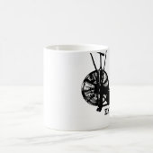 ジムユーモア白黒おもしろいトレーニング コーヒーマグカップ (中央)