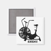 ジムユーモア白黒おもしろいトレーニング マグネット (正面/裏面)