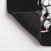 ジムラットおもしろいボディビルフィットネストレーニングジムウェイ マウスパッド (コーナー)