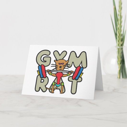 ジムラットウェイトリフティング カード (正面)