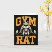 ジムラット意味ジムラットの衣装ウェイト持ち上げジム カード (黄色い花)