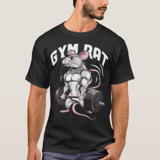 ジムラット 楽しい ボディビル フィットネス ワークアウト ジム Tシャツ