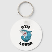 ジムラバーシャークキーチェーン – おもしろいやる気を起こさせる&ギフト キーホルダー (正面)