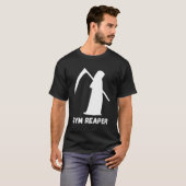 ジムリーパー – 専用フィットネス用の死神 Tシャツ (正面フル)