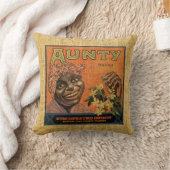 ジムヴィンテージのフルーツのラベルの伯母さんおよびSmokey クッション (ブランケット)