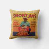 ジムヴィンテージのフルーツのラベルの伯母さんおよびSmokey クッション (裏面)