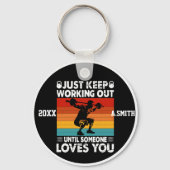 ジム保を愛しるまで働き続ける キーホルダー (正面)