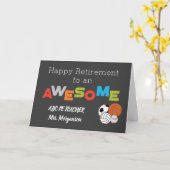 ジム先生リタイア素晴らしボカスタマイズール カード (黄色い花)