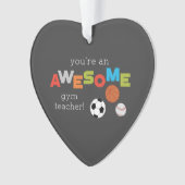 ジム先生賞味日素晴らし球 オーナメント (正面)