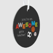 ジム先生賞味日素晴らし球 オーナメント (正面)