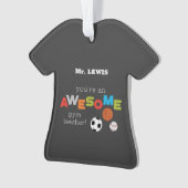 ジム先生賞味日素晴らし球 オーナメント (正面)