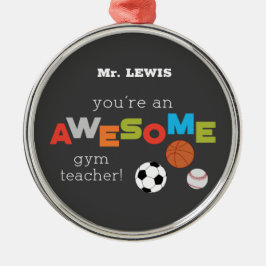 ジム先生賞味日素晴らし球 メタルオーナメント