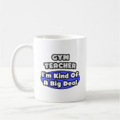 ジム先生...大きな問題 コーヒーマグカップ (左)