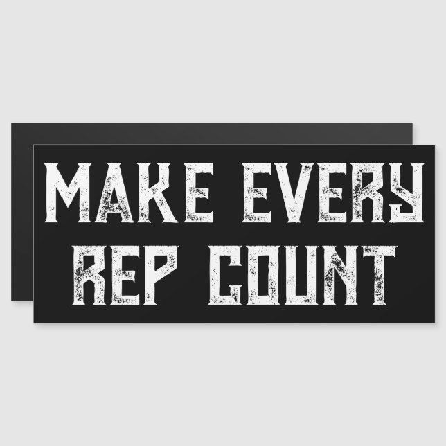 ジム動機カスタム付けパワーラック磁石サイン (正面/裏面)