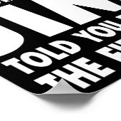 ジム名パーソナライズされた誕生日おもしろい ポスター (角)