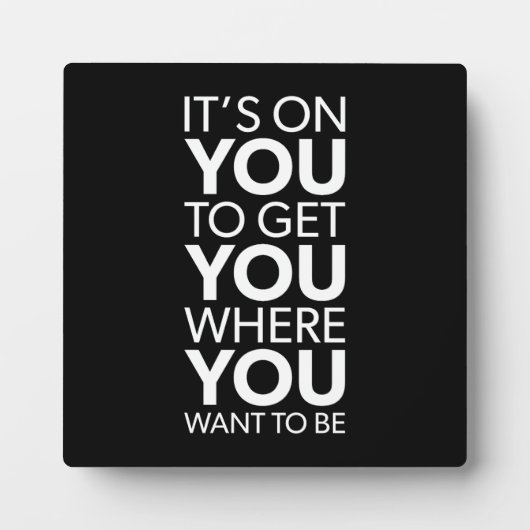 ジム成功のハッスル・グラインドよやる気を起こさせる フォトプラーク (正面)