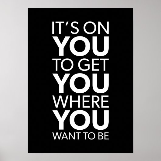 ジム成功のハッスル・グラインドよやる気を起こさせる ポスター (正面)