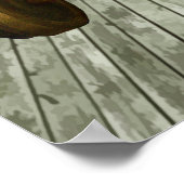 ジム所有者のウェイトトレーニングトレーニングと名前 ポスター (角)