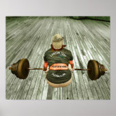 ジム所有者のウェイトトレーニングトレーニングと名前 ポスター (正面)