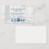 ジム所有者 |フィットネスインストラクター |パーソナルトレーナー 予約カード (正面/裏面)