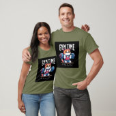 「ジム時間:汗、スマイル、リピートTシャツ」 Tシャツ (ユニセックス)