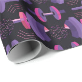 ジム機器の幾何学的な形状パターン ラッピングペーパー (ロールコーナー)